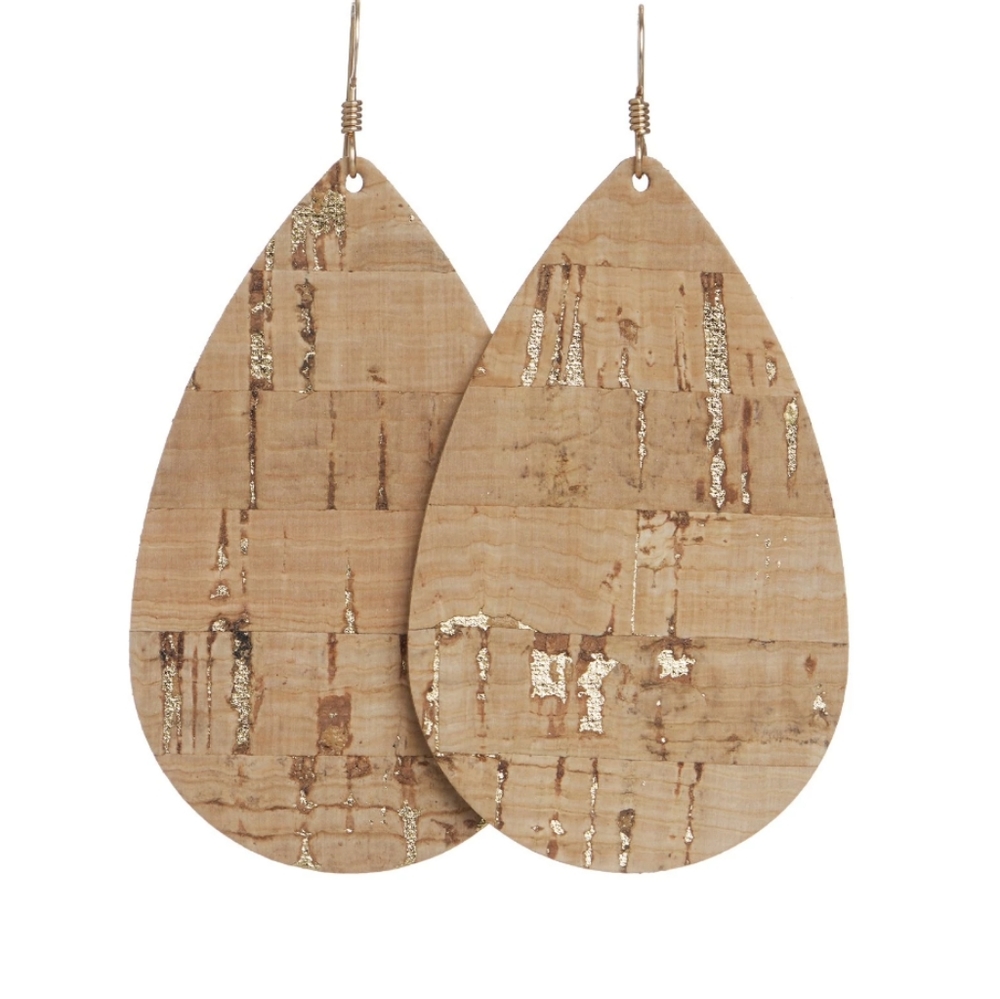 Nickel & Suede leather earrings